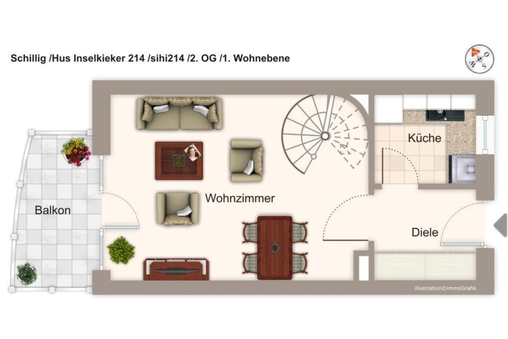 Hus Inselkieker Hus Inselkieker 214 Apartman Schillig Kültér fotó